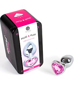 Fuchsia Heart Plug: Seduction in Metal