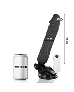 Total Control Black Vibrator 20 cm
