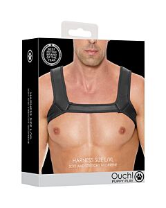 Puppy Neoprene Black Harness