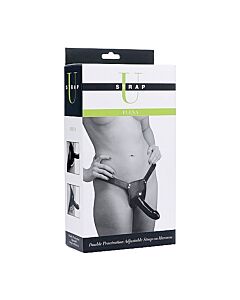 Plena double penetration adjustable strap on harness