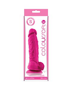 Coloursoft 5 soft dildo pink