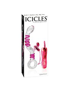 Icicles number 16 hand blown glass massager
