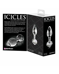 Crystal Clear Glass Plug - Frostbite