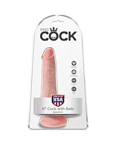 King cock 6 cock with balls flesh