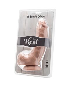 Cock 8 inch w/ balls flesh