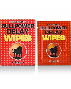Bullpower delay wipes ( 6 x 2 ml)