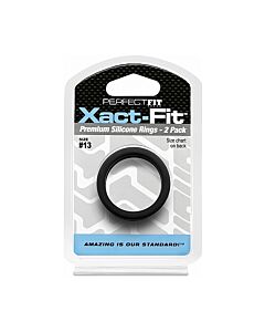 13 xact-fit cockring 2-pack - black