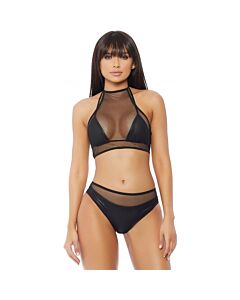 Impulse top and panty - black