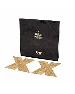 Flash Gold Cross Nipple Covers