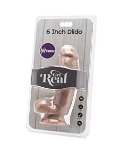 Cock 6 inch w/ balls flesh vibr.