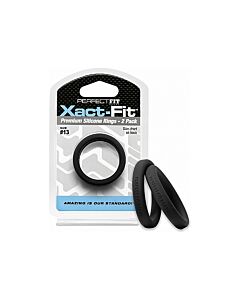 13 xact-fit cockring 2-pack - black