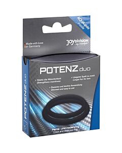 Potenz duo rings medium black