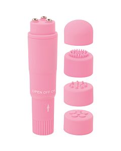 Glossy kurt pocket massager pink