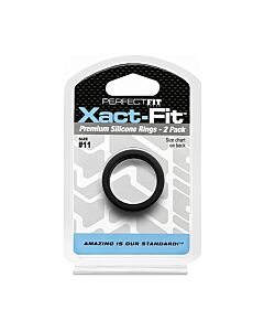 Perfect Fit Xact-fit Adjustable Rings - Black.