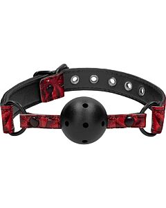 Breathable luxury ball gag - burgundy