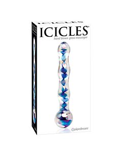 Icicles number 8 hand blown glass massager