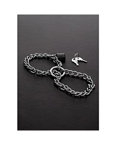 Steel chain cuffs