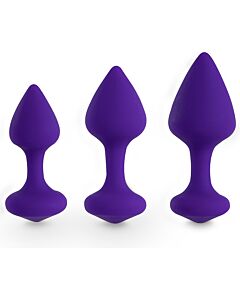 Feelztoys - bibi butt plug set 3 pcs purple