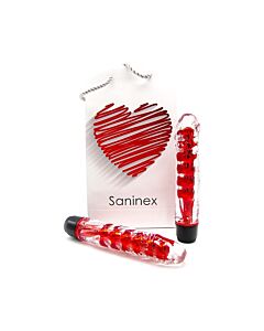 Saninex vibrator fantastic reality red and clear