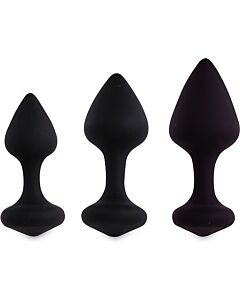 Feelztoys - bibi butt plug set 3 pcs black