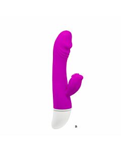 Pretty love flirtation - david vibrator with rabbit