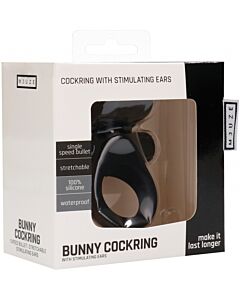 Bunny cockring - black