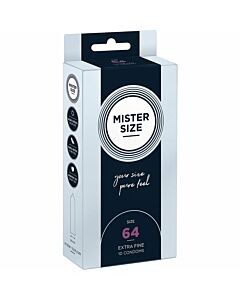 Mister size 64 (10 pack)- preservativo natural