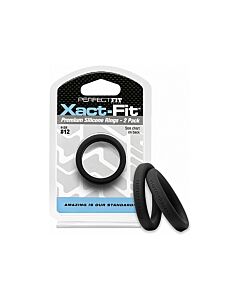 12 xact-fit cockring 2-pack - black