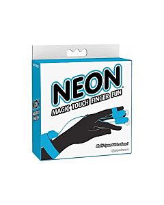 Neon magic touch finger fun blue