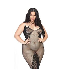 Leg avenue dual strap halter dress 1x-2x