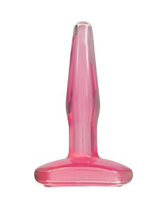 Small buttplug crystal pink jelly