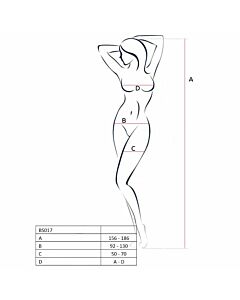Passion woman bs017 bodystocking white one size
