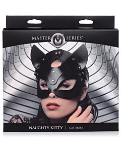 Naughty kitty cat mask - black