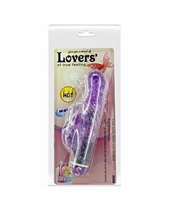 Baile vibrators multispeed vibrator with clit stimulator purple