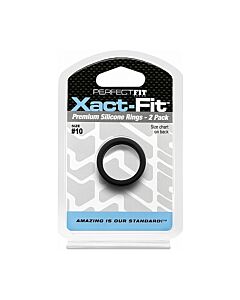Xact-fit Pack: Black Silicone Rings
