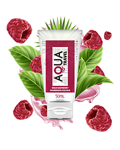 Aqua travel - Water-based lubricant raspberry flavor 50 ml
