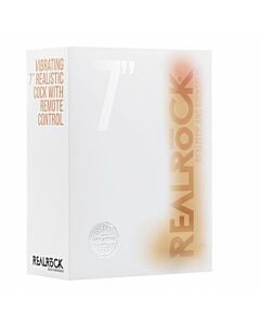 Vibrating realistic cock - 7 inch - with scrotum - skin