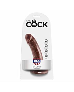 King cock 6 inch brown