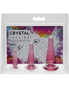 Anal Crystal Jellies Set - Pink