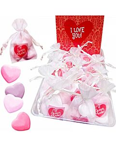 Strawberry Heart Bath Salts Display