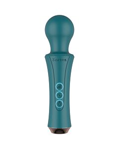 Personal rechargeable green XOCOON wand - powerful and lightweight with 10 vibration patterns