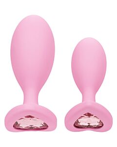 Crystal Pink Set - Graduated Anal Plugs
