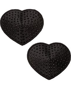 Heart Gem Nipple Covers Glam - Black