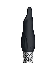 Rechargeable silicone bullet vibrator - black | Sparkle
