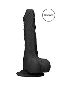 Realistic black 10" dildo with testicles - Buy online