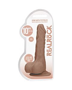 Real Feel 10'' Dildo - Soft Tan Skin