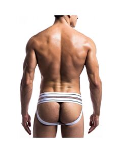 Classic wide jockstrap fetish - white