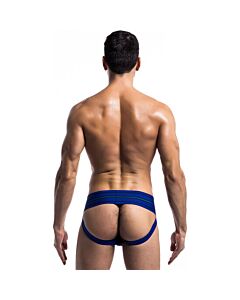 Classic wide blue jockstrap fetish - Sex Shop