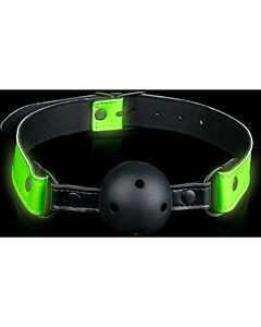 Ouch! Fluorescent Ball Gag - Glow in the Dark