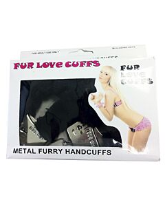 Plush Black Handcuffs